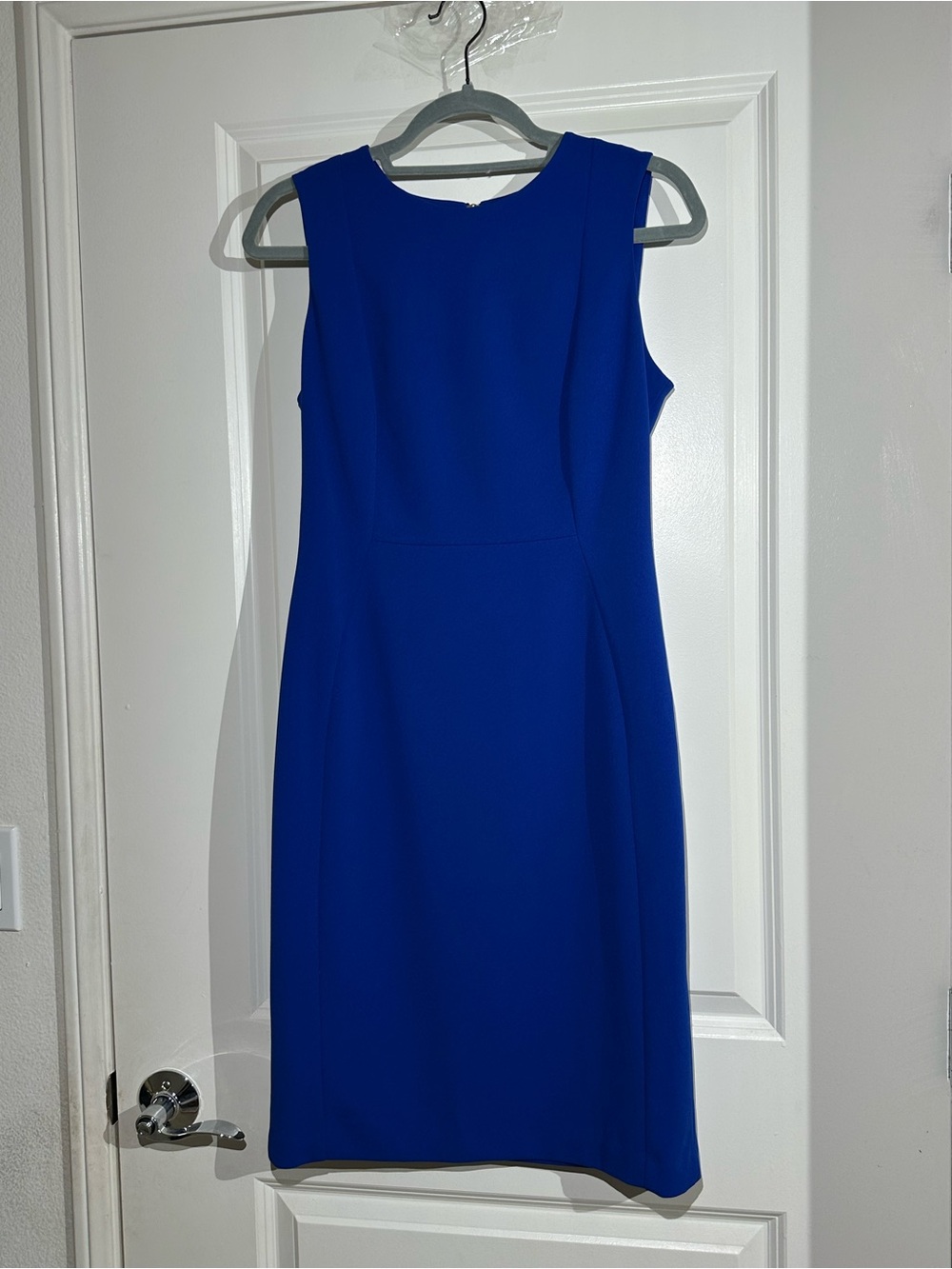 Calvin Klein Women’s Blue Sleeveless Sheath Dress Size 8